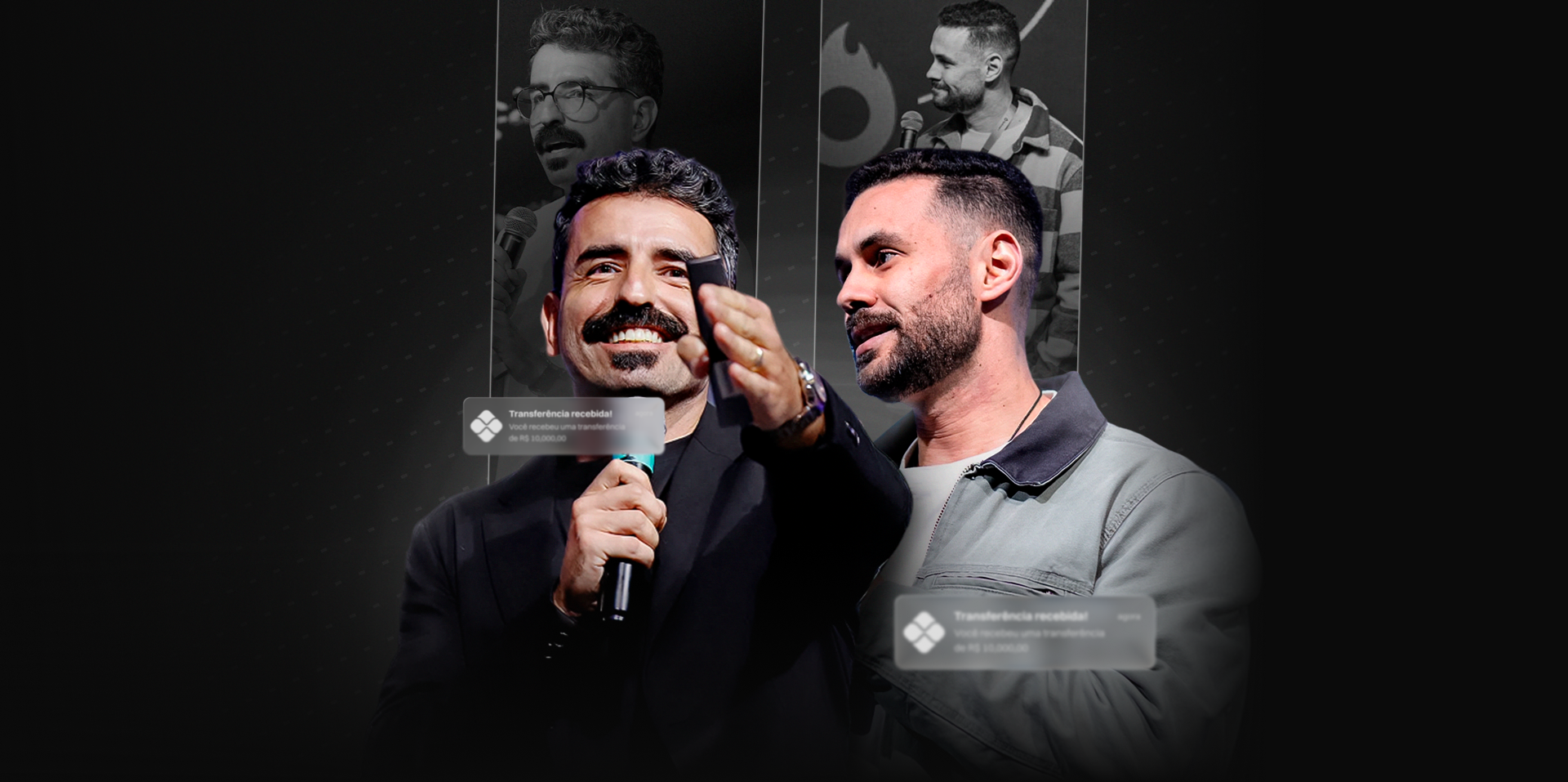 Nicolas e Torres no palco — TN.CO