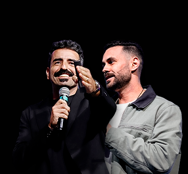 Nicolas e Torres no palco — TN.CO